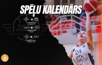 LSBL 2. Divīzijas spēļu kalendārs
