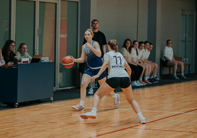 LJBL fināls U16 meitenes: Bertānu VBS - RSS Rīdzene. Foto: Ralfs Bartnieks