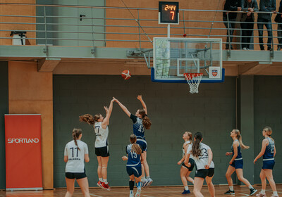 LJBL fināls U16 meitenes: Bertānu VBS - RSS Rīdzene. Foto: Ralfs Bartnieks