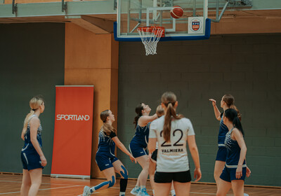LJBL fināls U16 meitenes: Bertānu VBS - RSS Rīdzene. Foto: Ralfs Bartnieks